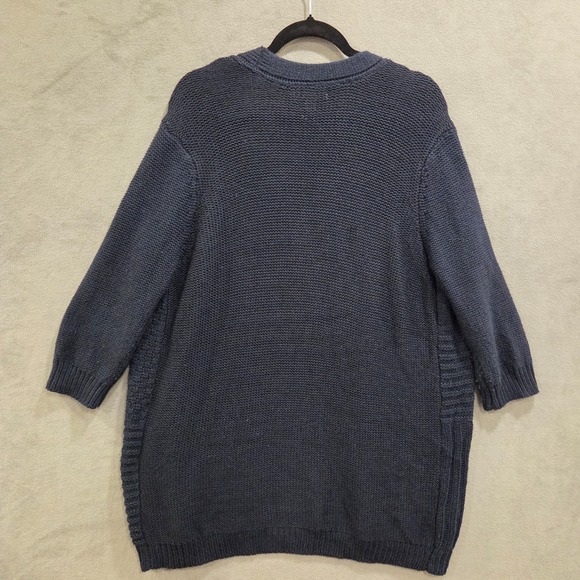 John Paul Richard Open Front Cardigan Womens Size XLarge Blue Comfy Casual Warm - Picture 2 of 8